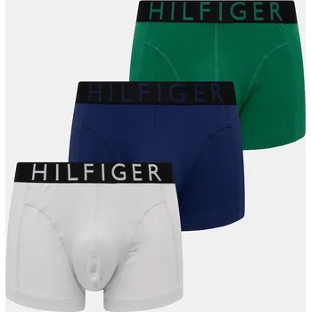 Pánské spodní prádlo Boxerky Tommy Hilfiger 3-pack UM0UM03464 zelená 76X, vel. L