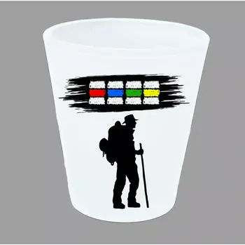 Pánské tričko Štamplrle pro turisty 45 ml turistické značky (turistické štamprle turista)