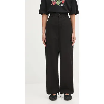 Dámské oblečení Bavlněné kalhoty Carhartt WIP W' Kingston, 26, černá, 99X