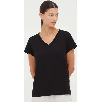 Dámské tričko Bavlněné tričko Samsoe Samsoe SOLLY, L, černá, 99X