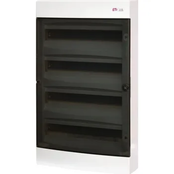 Rozvaděč Nástěnná rozvodnice ETI s průhlednými dvířky ECT 4x18PT, počet modulů: 72 (4x18) 001100270