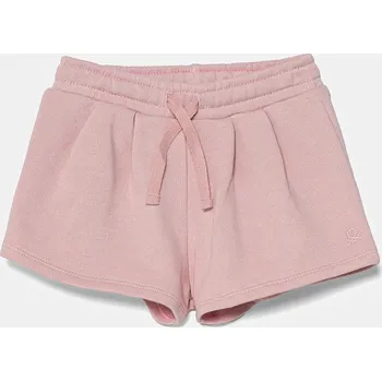 Dětské bavlněné šortky United Colors of Benetton 3J70G901R.P.Seasonal růžová 03X, vel. 110