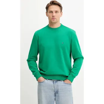 Pánské oblečení Bavlněná mikina Tommy Hilfiger MW0MW37237 zelená 77X, vel. M