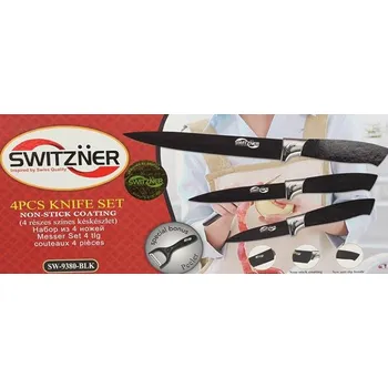 Kuchyňský nůž Sada 4 ks nože SWITZNER SW-9380-BLK