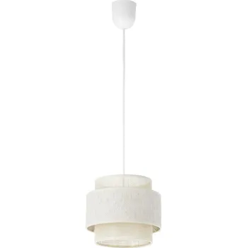 Lustr na lanku BOHO 1xE27/60W/230V pr. 20 cm krémová/juta