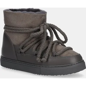 Dívčí obuv Kožené sněhule Inuikii CLASSIC šedá barva, 3001.003.0022 3001.003.0022.33.38 90X, EUR 36