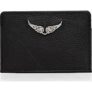 Peněženka Kožené pouzdro na karty ZADIG&VOLTAIRE LWSG00001 černá 99X, vel. ONE SIZE