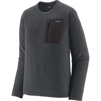 Pánská mikina Pánská mikina Patagonia R1 AIR FLEECE CREWNECK - tmavě šedá XXL