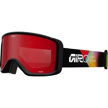 Giro Sagen - Black Angles/Amber Scarlet/Yellow uni