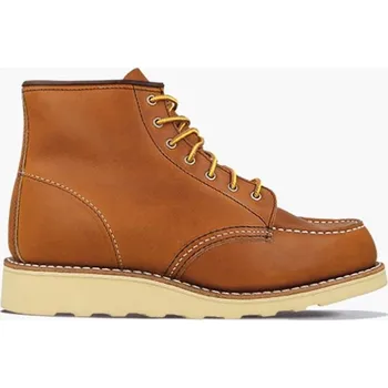 Dámské kozačky Kožené kotníkové boty Red Wing 6-inch Moc Toe, 38, hnědá, 88X