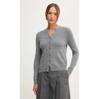 Dámský svetr Vlněný kardigan United Colors of Benetton 1002D5485 šedá 90B, vel. S