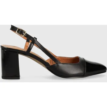 Dámské lodičky Kožené lodičky Jonak DHAPOP VERNIS/CUIR 3300259 černá 99X, EUR 40