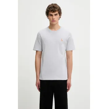 Dámské tričko Bavlněné tričko Maison Kitsuné Chillax Fox Patch Regular Tee Shirt, XL, šedá, 09X