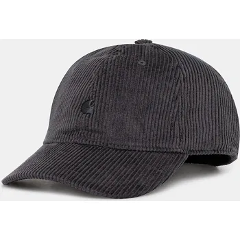 Kšiltovka Bavlněná baseballová čepice Carhartt WIP Harlem Cap, ONE SIZE, šedá, 90X