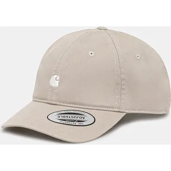 Módní doplněk Bavlněná baseballová čepice Carhartt WIP Madison Logo Cap, ONE SIZE, béžová, 80X