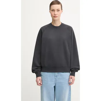 Dámské oblečení Bavlněná mikina Carhartt WIP W’ Hudson Sweat, XS, černá, 99X