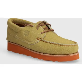 Dámská obuv Semišové polobotky Timberland 3 Eye Wedge Vibram, 44.5, béžová, 80X