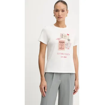 Dámské tričko Bavlněné tričko Weekend Max Mara ARA dámské, bílá barva, 2525976041600 00X, vel. XS