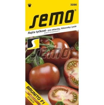 Semeno Semo Semo Rajče tyčkové BRUNITO F1 - typ Kumato, sladké, polorané, pole, fóliovník, skleník