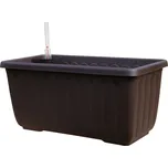 PLASTIA Plastia Truhlík samozavlažovací SIESTA LUX 80 čokoláda