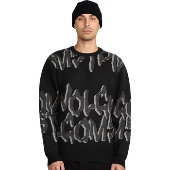 Pánský svetr svetr Volcom Stone Jacquard - Black M