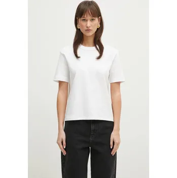 Bavlněné tričko Carhartt WIP S/S Luca T-Shirt, S, bílá, 00X