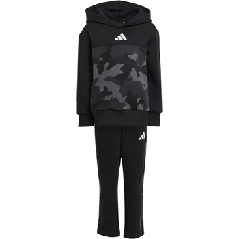 Chlapecké oblečení adidas Essentials Allover Print Hoodie Set Kids Black Camo 5-6 Years