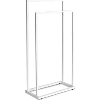 Věšák Stojan na ručníky Gesi 2 ramenní 470 x 20 x 860 mm bílý