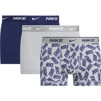 Pánské spodní prádlo Nike Trunk 3Pk Sn54 Wlf Gry Print L