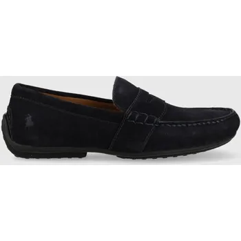 Pánská obuv Semišové mokasíny Polo Ralph Lauren Reynold 803893741001 námořnická modř 59X, EUR 44