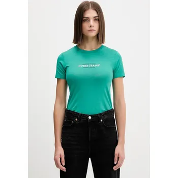Tričko Guess Jeans W4YI03.J1314 tyrkysová 67X, vel. M
