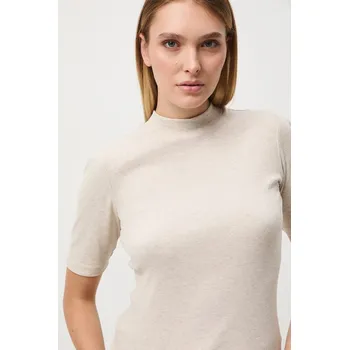 Dámské tričko Tričko Medicine dámské, béžová barva, s pologolfem RW24.TSD042 02M, vel. XXL