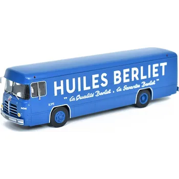 autíčko Berliet PLK8 Autobus 1955 1:43 Hachette časopis s modelem Autobus Berliet PLK-8 1955 - kovový model auta