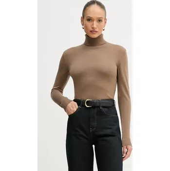 Dámský svetr Svetr Sisley 11BAM201C hnědá 84X, vel. XS