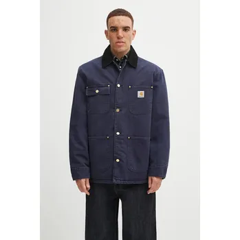 Dámské oblečení Bavlněná bunda Carhartt WIP OG Chore Coat, XL, námořnická modř, 59X