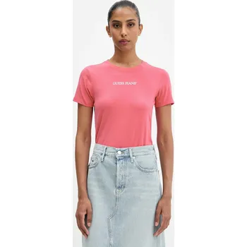 Dámské tričko Tričko Guess Jeans dámské, žlutá barva, W4YI01 J1314 W4YI01.J1314 30B, vel. S