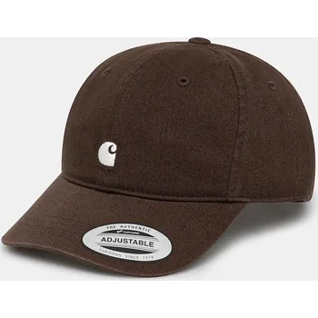 Módní doplněk Bavlněná baseballová čepice Carhartt WIP W' Madison Logo Cap, ONE SIZE, hnědá, 89X