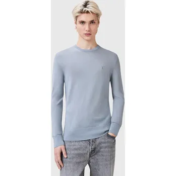 Pánský svetr Vlněný svetr AllSaints MODE M002KZ modrá 05X, vel. XL