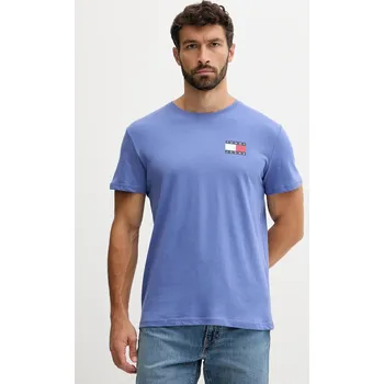 Bavlněné tričko Tommy Jeans DM0DM20740 modrá 05X, vel. L