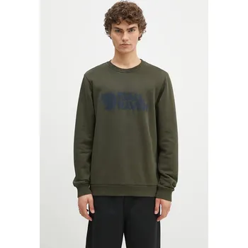 Pánská mikina Bavlněná mikina Fjallraven Logo Sweater, L, zelená, 77X