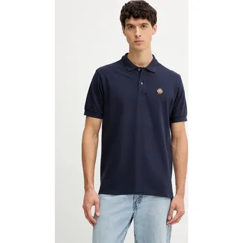 Bavlněné polo tričko Bally MJE06N námořnická modř 59X, vel. XL