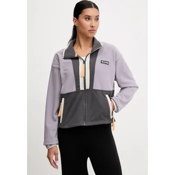 Pánské oblečení Fleecová mikina Columbia Backbowl II FZ Fleece černá barva, vzorovaná, 2092163 94X, vel. M