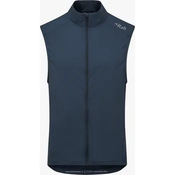 Pánská móda Pánská cyklistická vesta Rab Cinder Windveil Barva: Tempest Blue, Velikost: S