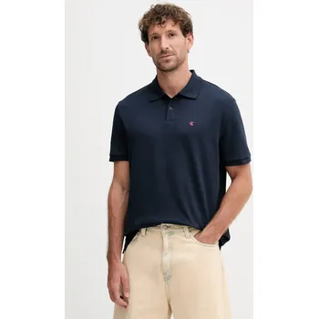 Bavlněné polo tričko Calvin Klein Jeans LV040EM269 námořnická modř 59X, vel. S