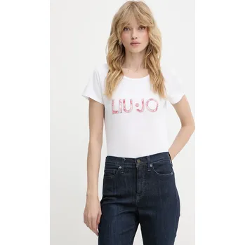 Dámské tričko Tričko Liu Jo dámské, bílá barva, VA5154.JS003 00C, vel. XS