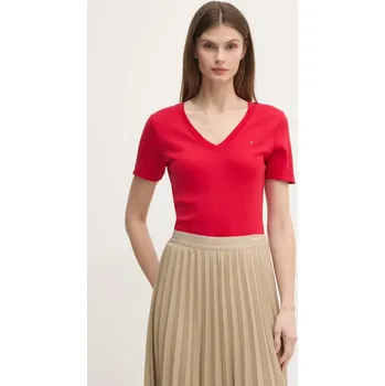 Pánské tričko Bavlněné tričko Tommy Hilfiger WW0WW40584 červená 33C, vel. XS