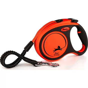 Flexi Vodítko Xtreme L pásek 5m oranžové