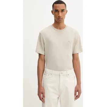 Pánské tričko Bavlněné tričko Calvin Klein LV04LB275G béžová 80X, vel. S