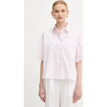 Pánská košile Košile United Colors of Benetton 5SZRDQ0C0 růžová 03X, vel. M