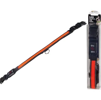 Obojek pro psa Tommi LED obojek dobíjecí oranžový L